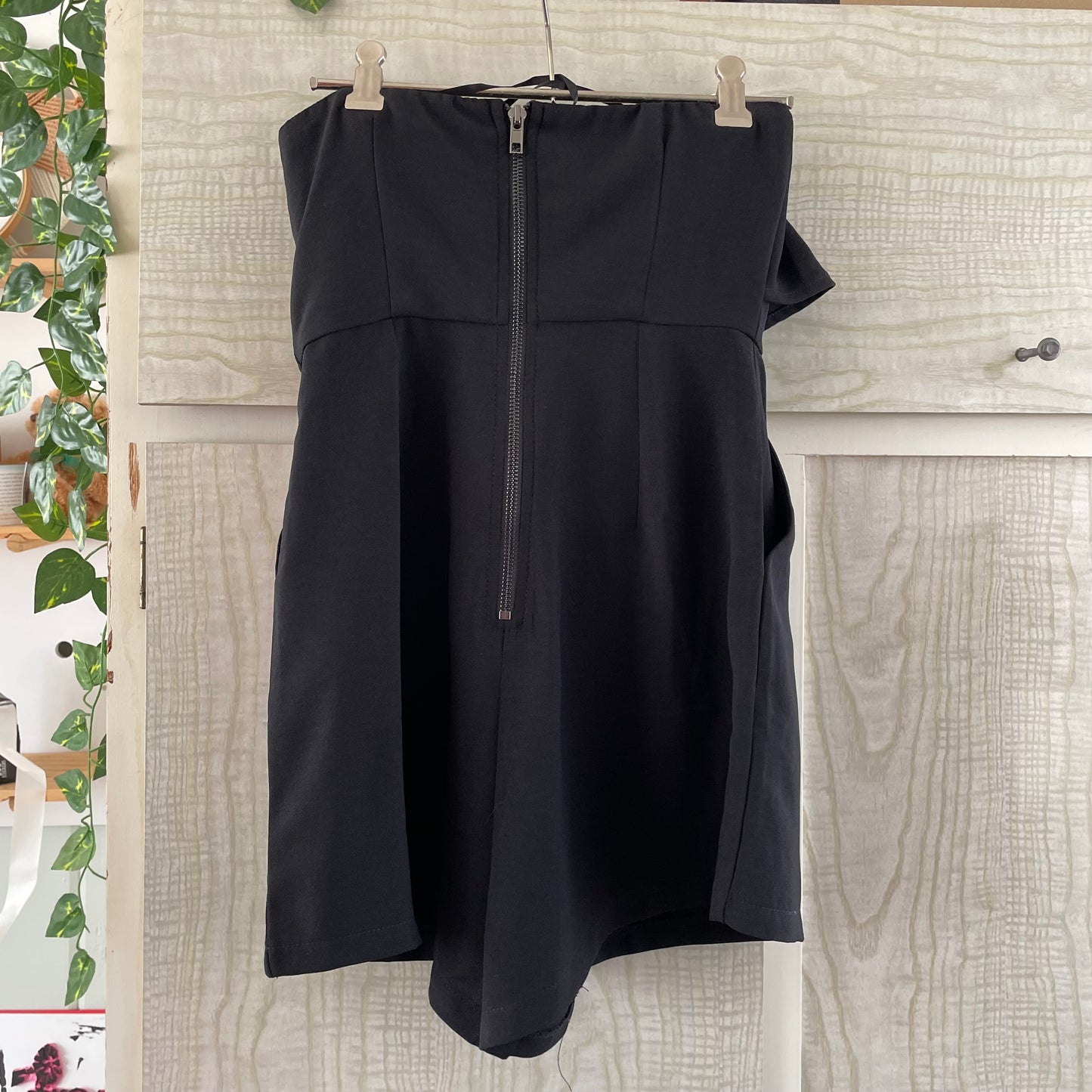 (6) Ava&ever Strapless Black Playsuit