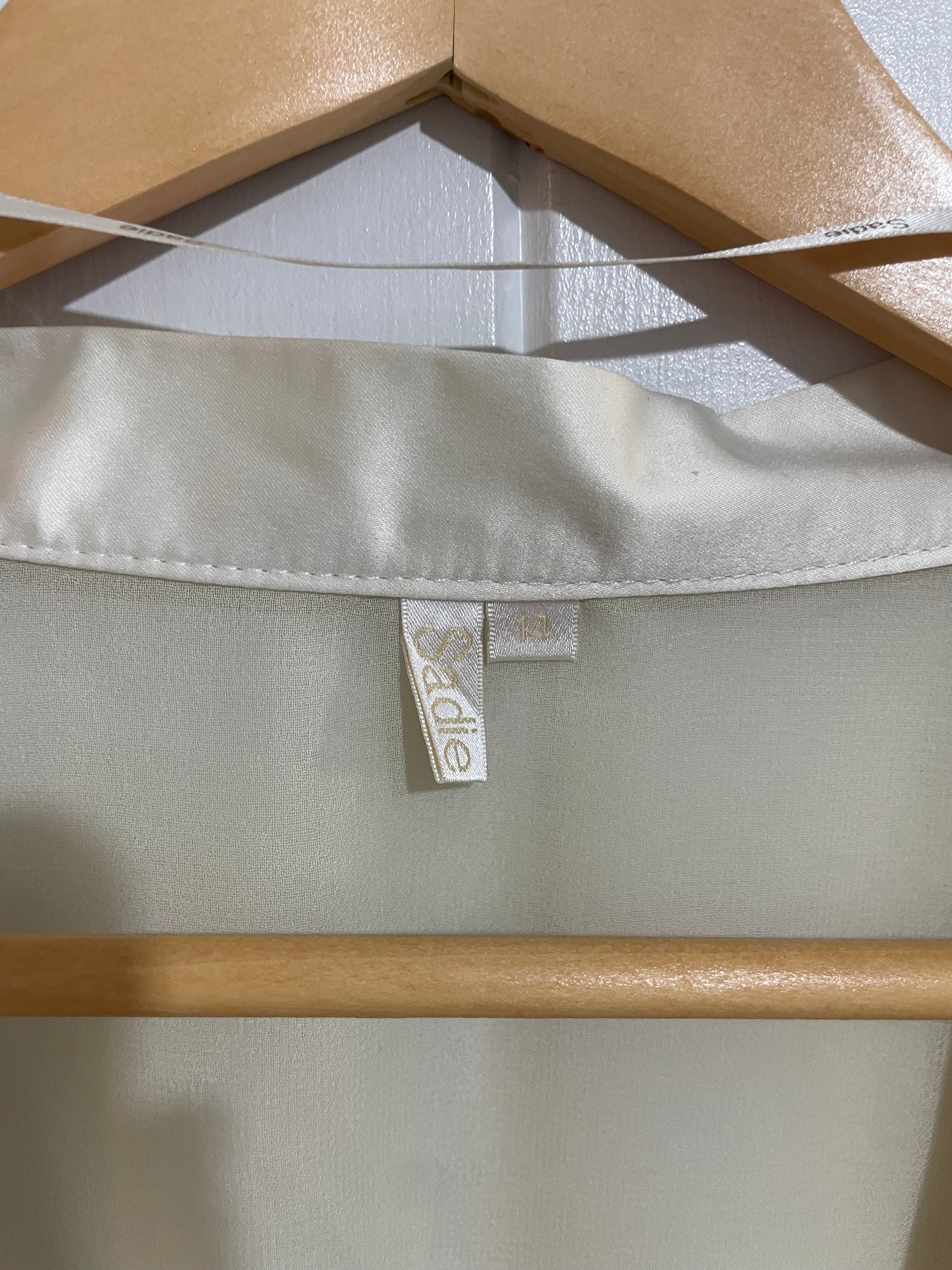 Image of (14) Sadie | Sheer Robe Wrap Blouse