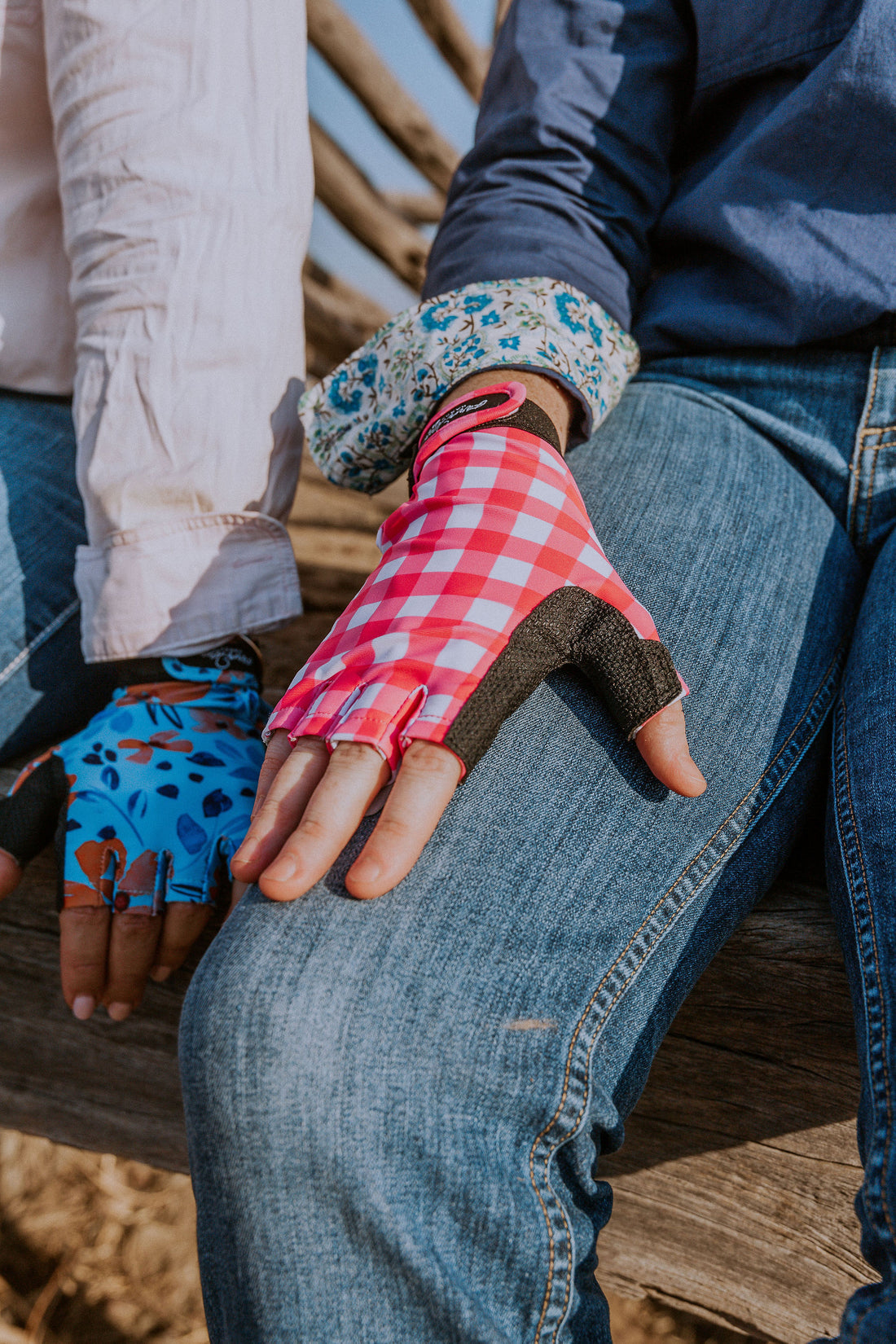 Image of FarmHER Hands | 'Gingham Gal' | UPF50+ Gloves