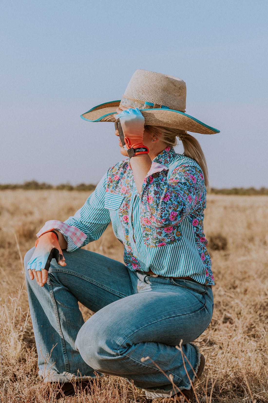 Image of FarmHER Hands | 'Sunset Lover' | UPF50+ Gloves
