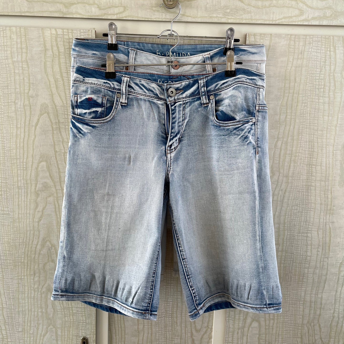 (12) Denim Shorts Set of 2 Bermuda