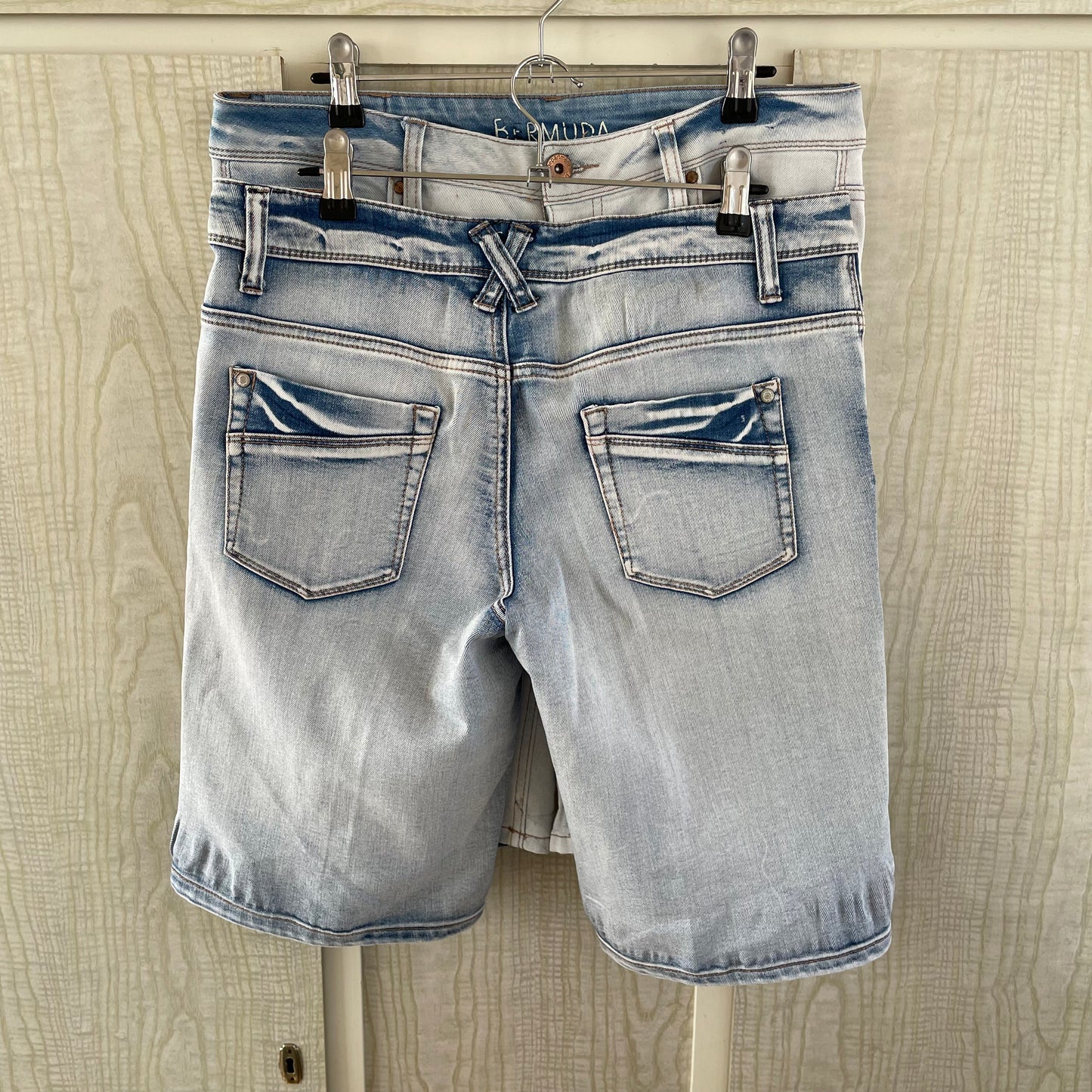 (12) Denim Shorts Set of 2 Bermuda