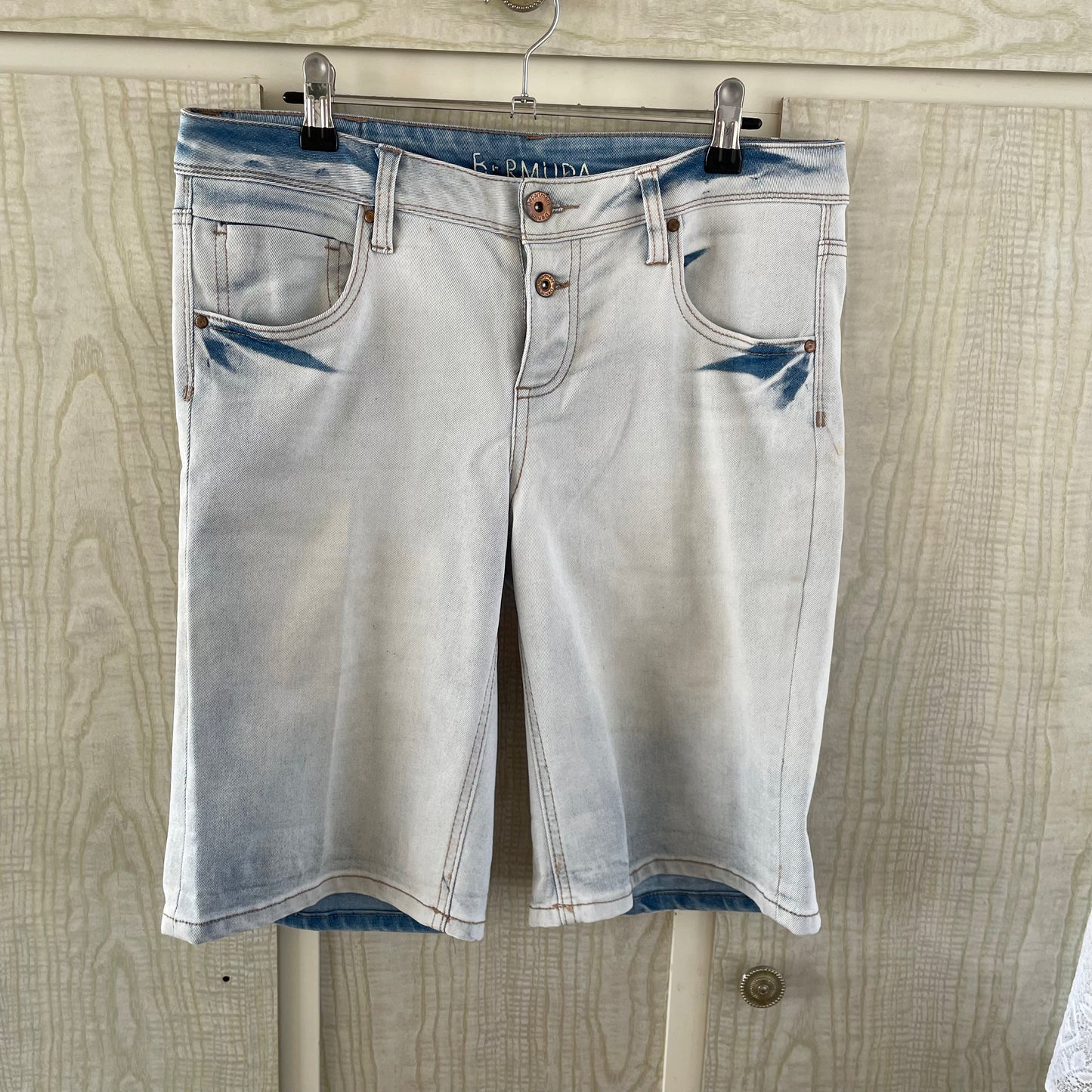 (12) Denim Shorts Set of 2 Bermuda