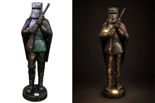Ned Kelly w/Solar Lights Statue 80cm