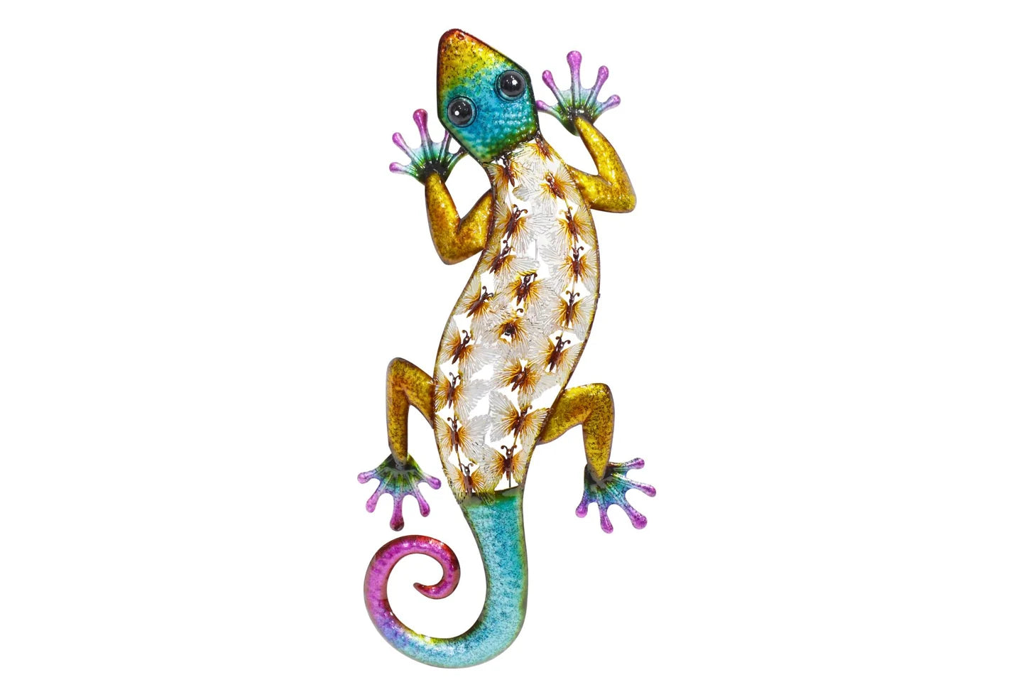 Image of Lizard 60x27.5cm Metal Wall Art