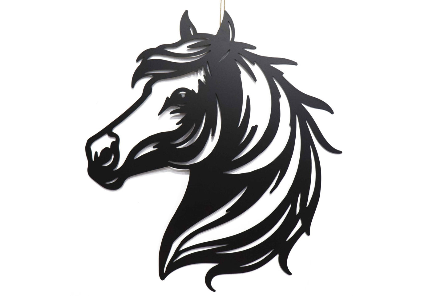 Metal Wall Art Horse Head 45x51cm