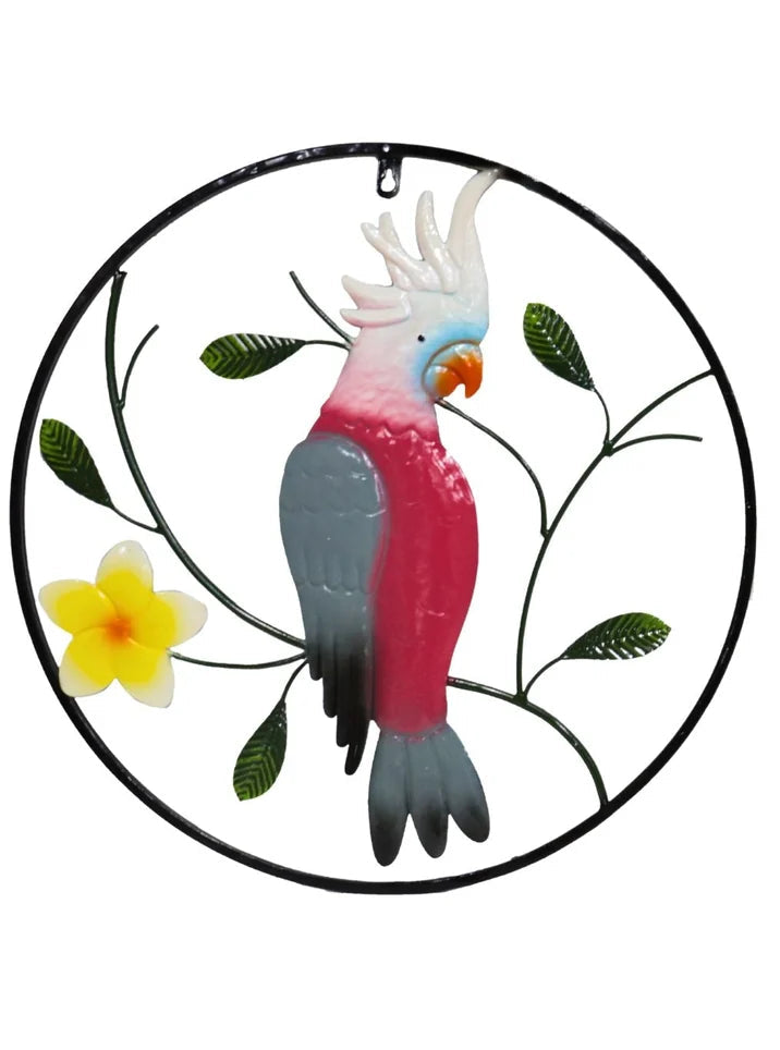 Image of Galah Round 50cm Metal Wall Art
