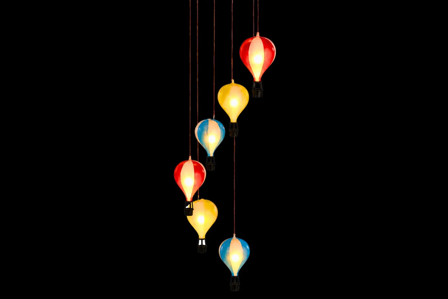 Image of Hot Air Balloon Hanging Light - Solar