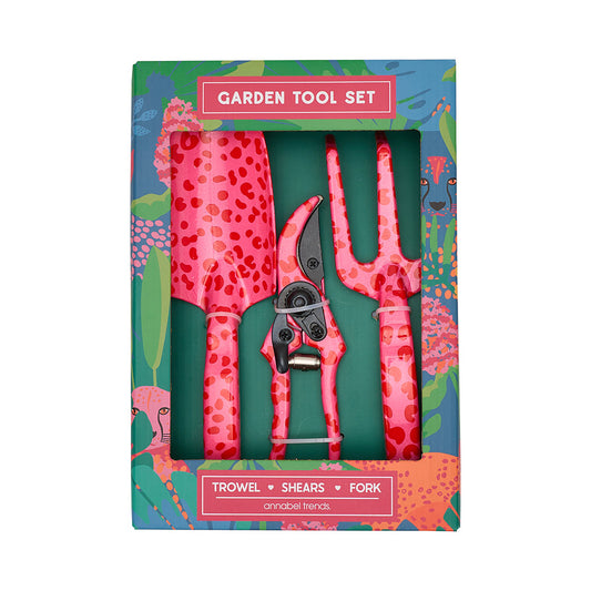 GARDEN TOOLS (SET 3) - CHEETAH SPOT PINK JH