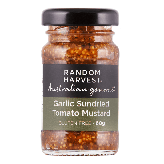 Garlic Sundried Tomato Mustard 60g Mini | Random Harvest Gourmet