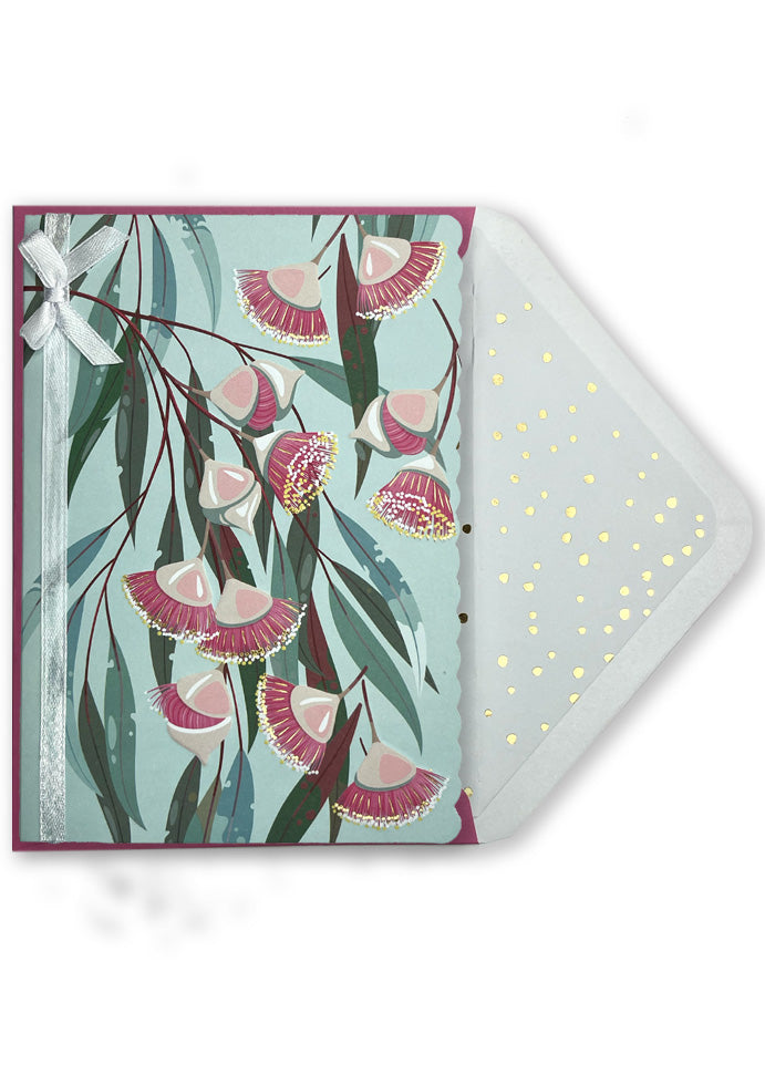 Image of Blank Card | Eucalyptus Blossoms