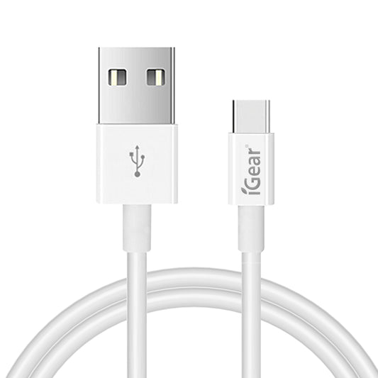 iGear | CABLE TYPE C 1MTR USB 2.0 - WHITE