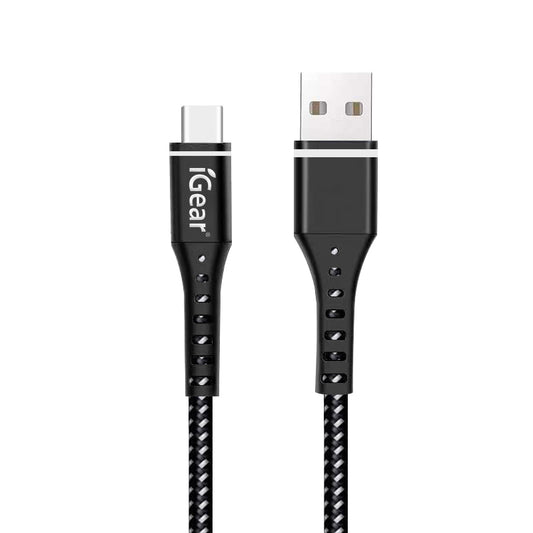 iGear | CABLE TYPE C 1MTR HEAVY DUTY - BLACK