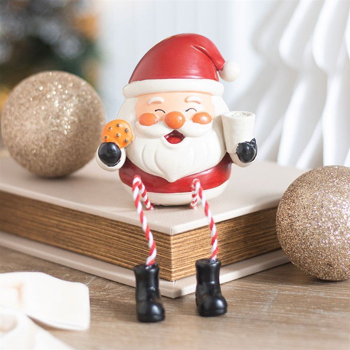 Image of Jolly Santa Christmas Shelf Sitter Ornament