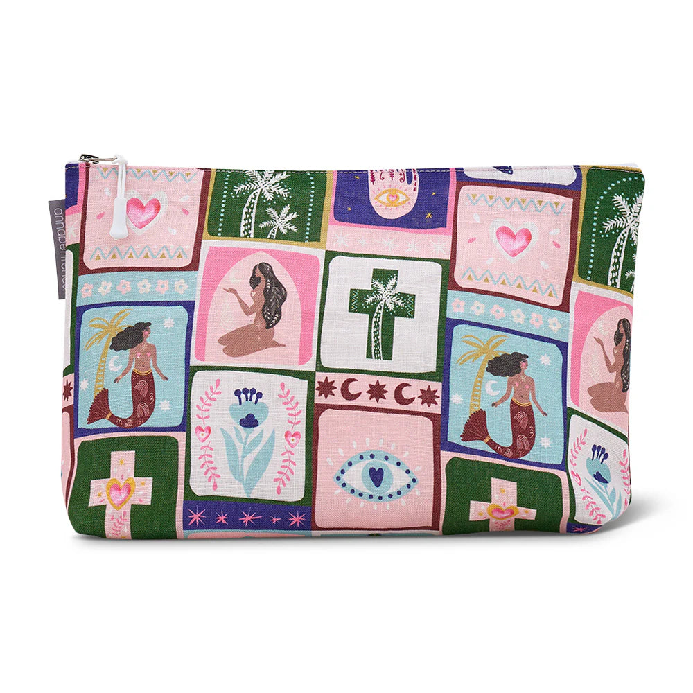 Cosmetic Bag | Linen | Large Celestial Dreams