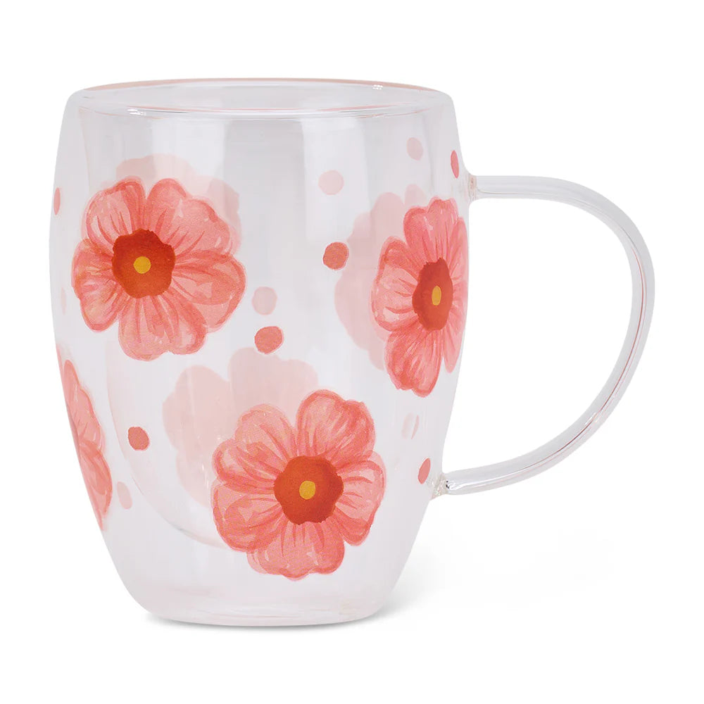 Meadow Blush Double Wall Glass - 350mls