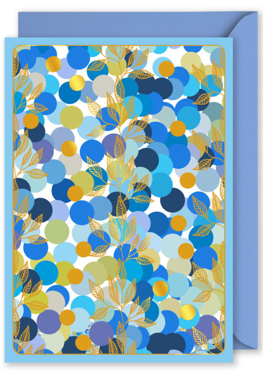 Blank Card | Blue Dots
