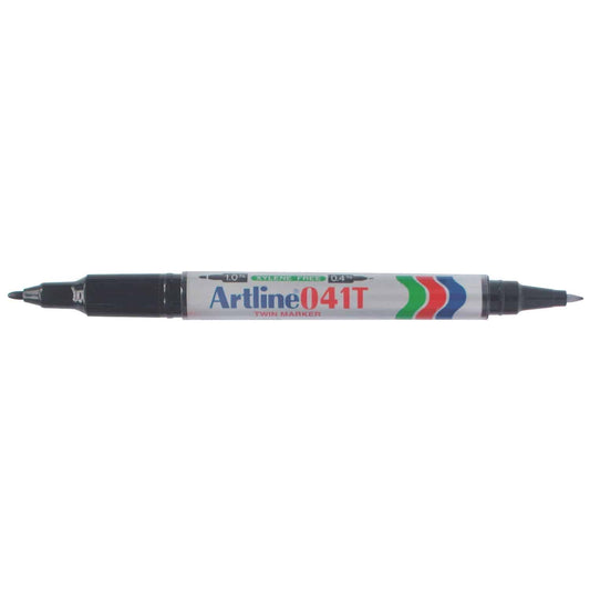 MARKER ARTLINE 041T TWIN TIP BLACK EA