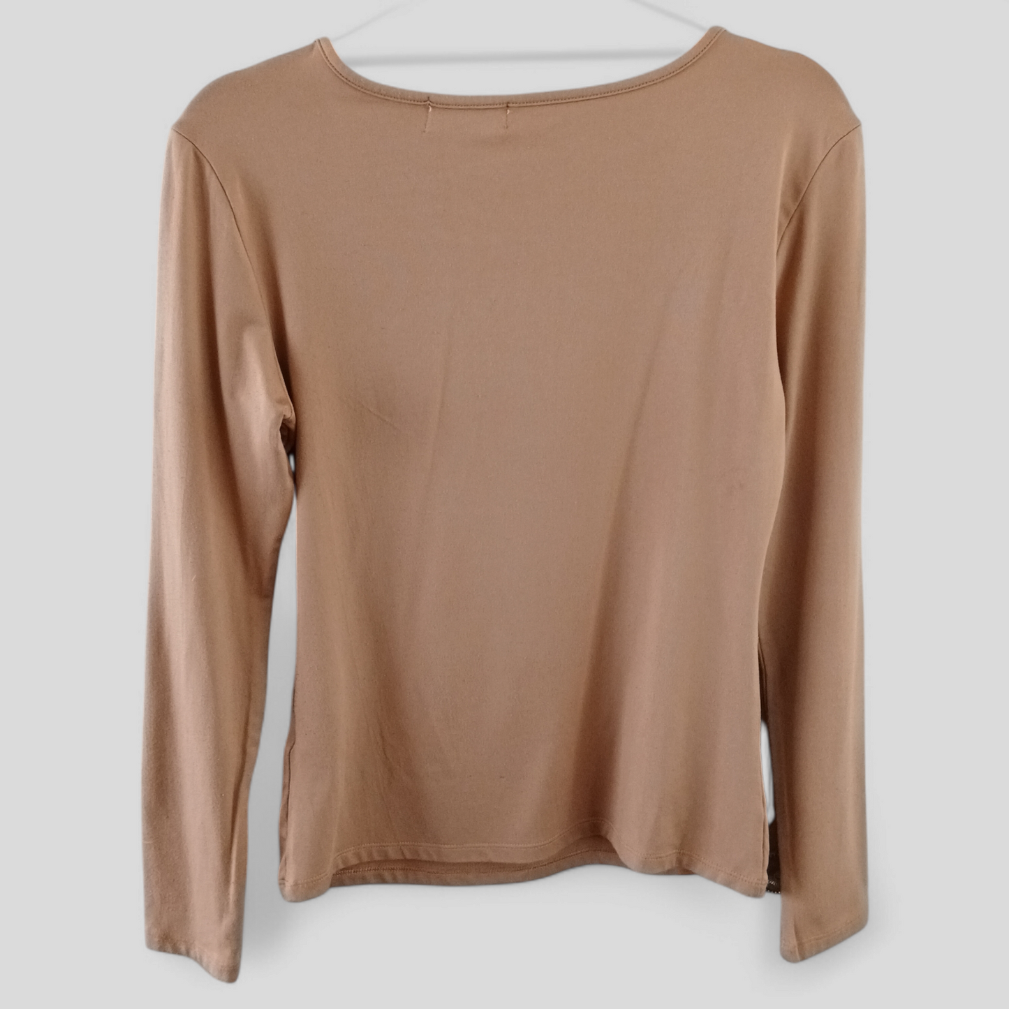 (S) Temt | L/S Beige Blouse