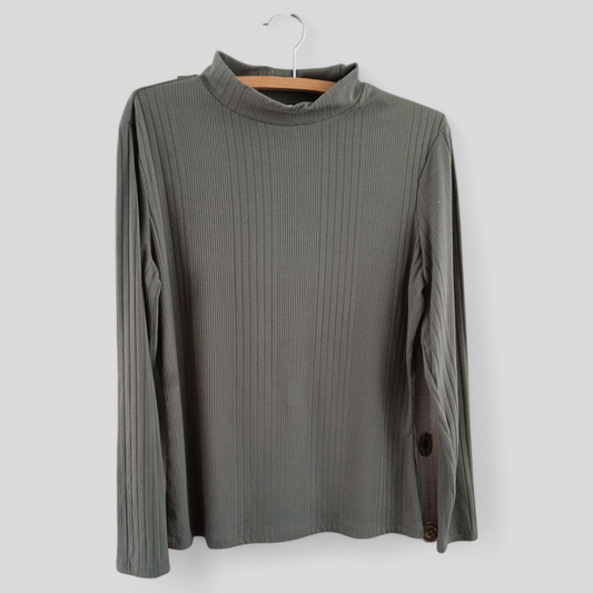 (14) Anko | L/S Ribbed Shirt