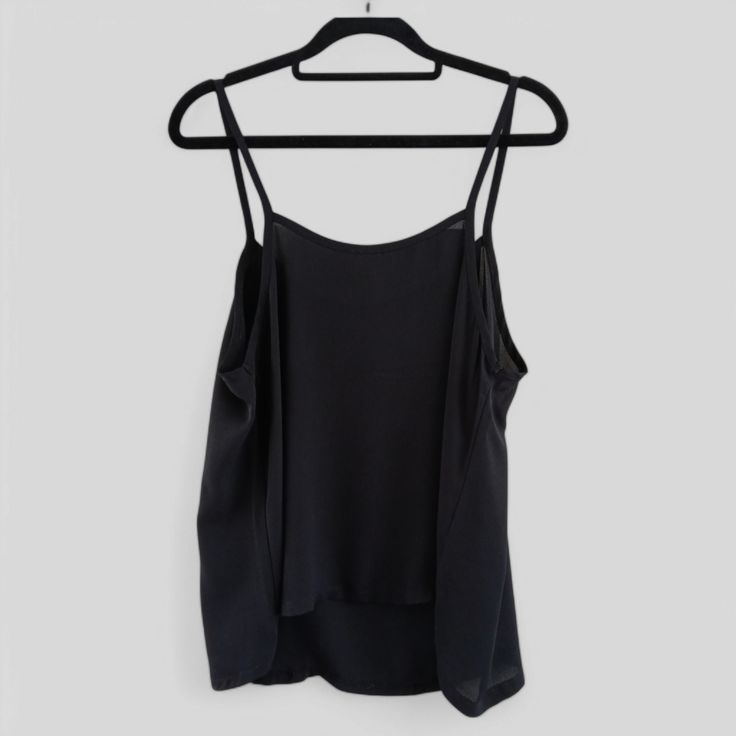 (12) Sadie | Black Singlet Blouse