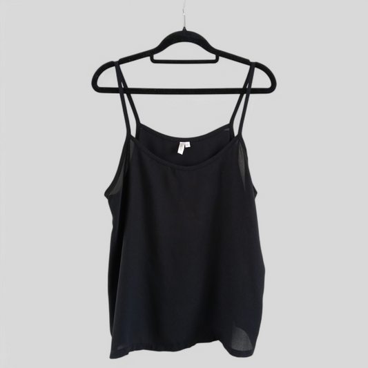 (12) Sadie | Black Singlet Blouse