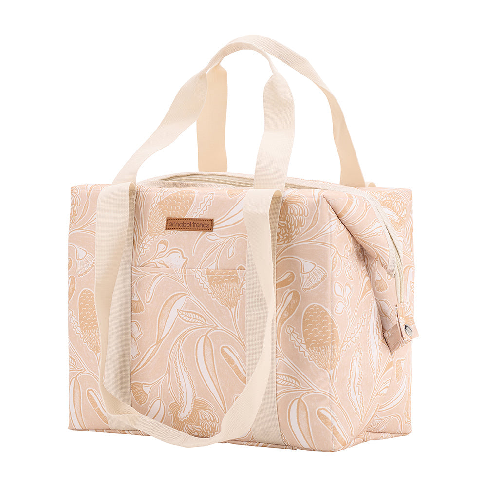 Image of Picnic Cooler Bag Box - Trailing Natives Tan