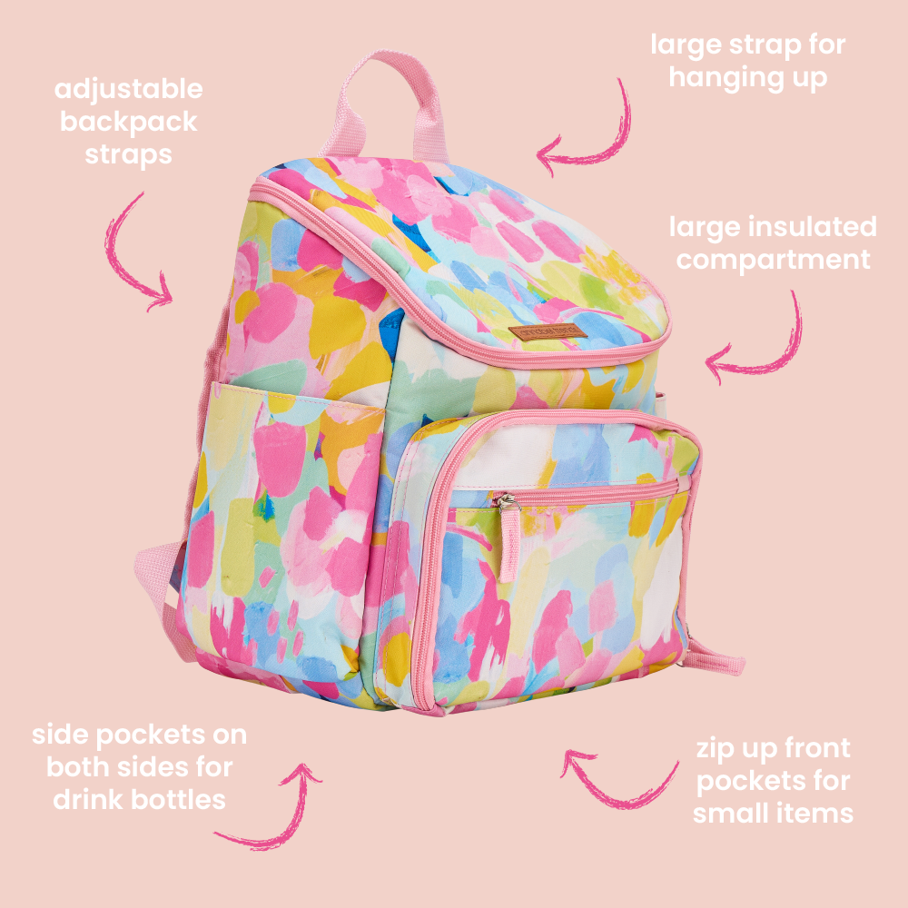 Image of Picnic Lunch Bag Backpack - Good Vibes
