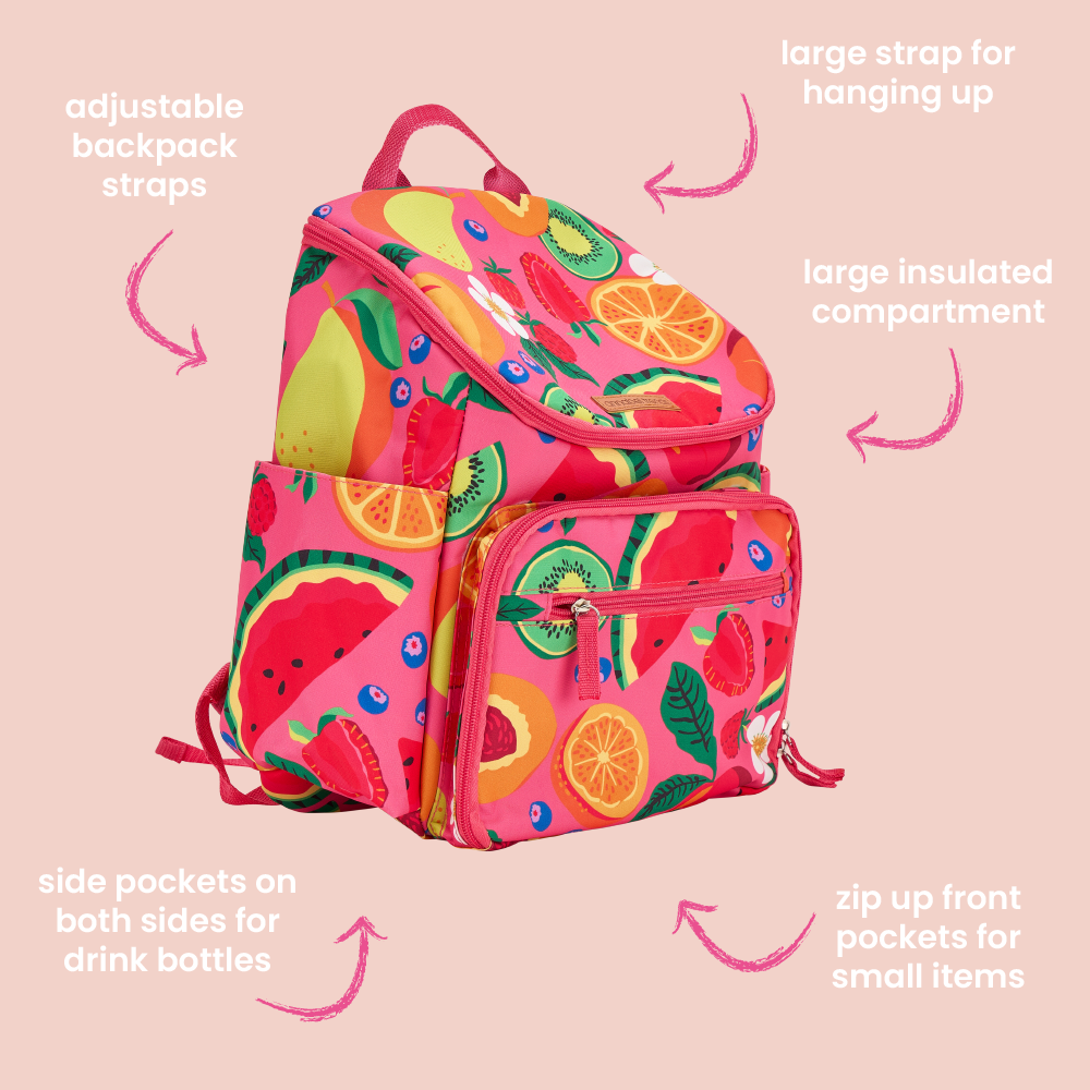 Image of Picnic Lunch Bag Backpack - Tropicana