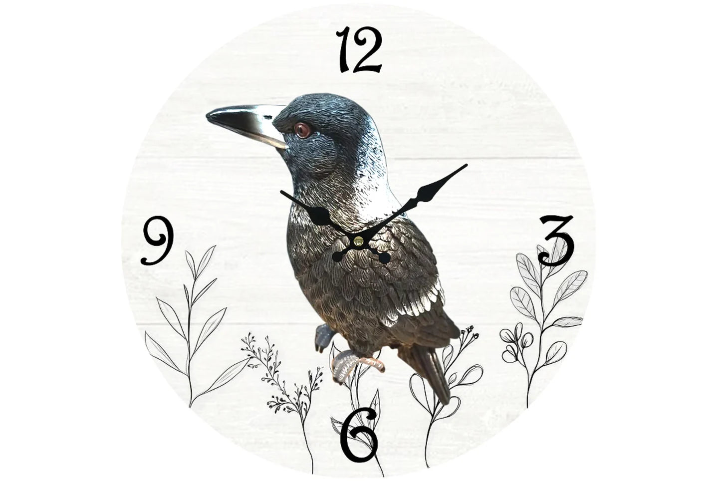 Magpie Wall Clock 34cm