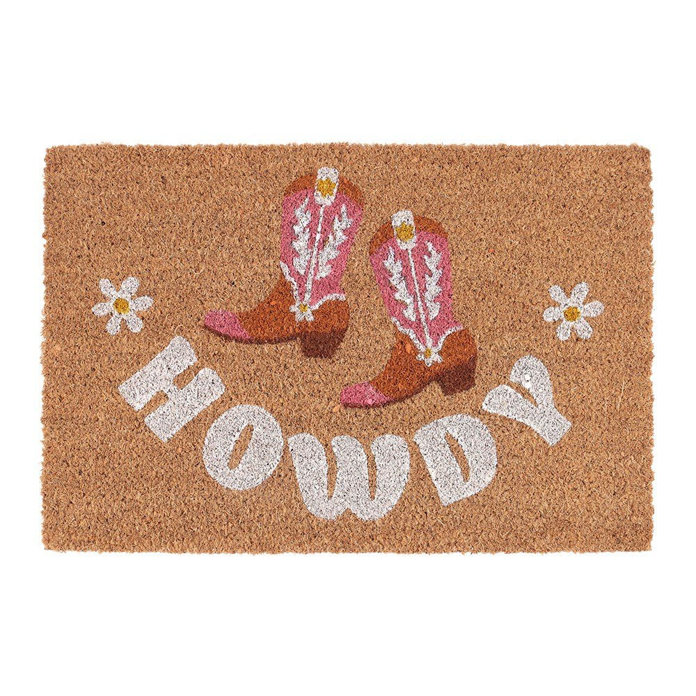 Image of Howdy Cowboy Doormat 40cm x 60cm