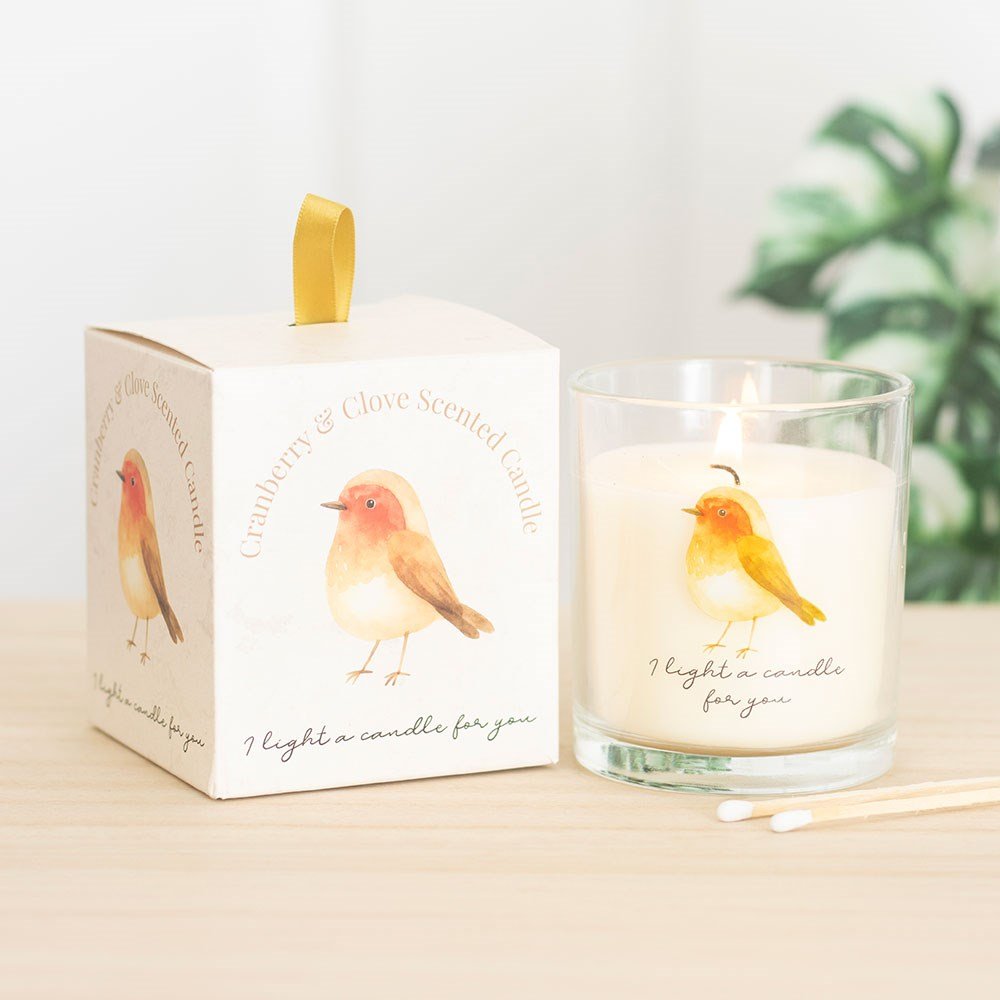 Image of Robin Remembrance Cranberry & Clove Candle