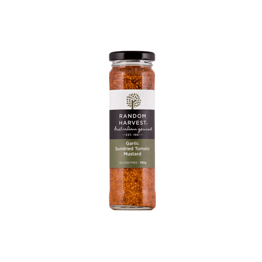 Garlic Sundried Tomato Mustard 150g | Random Harvest Gourmet