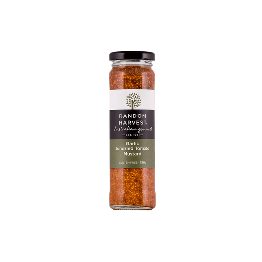Garlic Sundried Tomato Mustard 150g | Random Harvest Gourmet