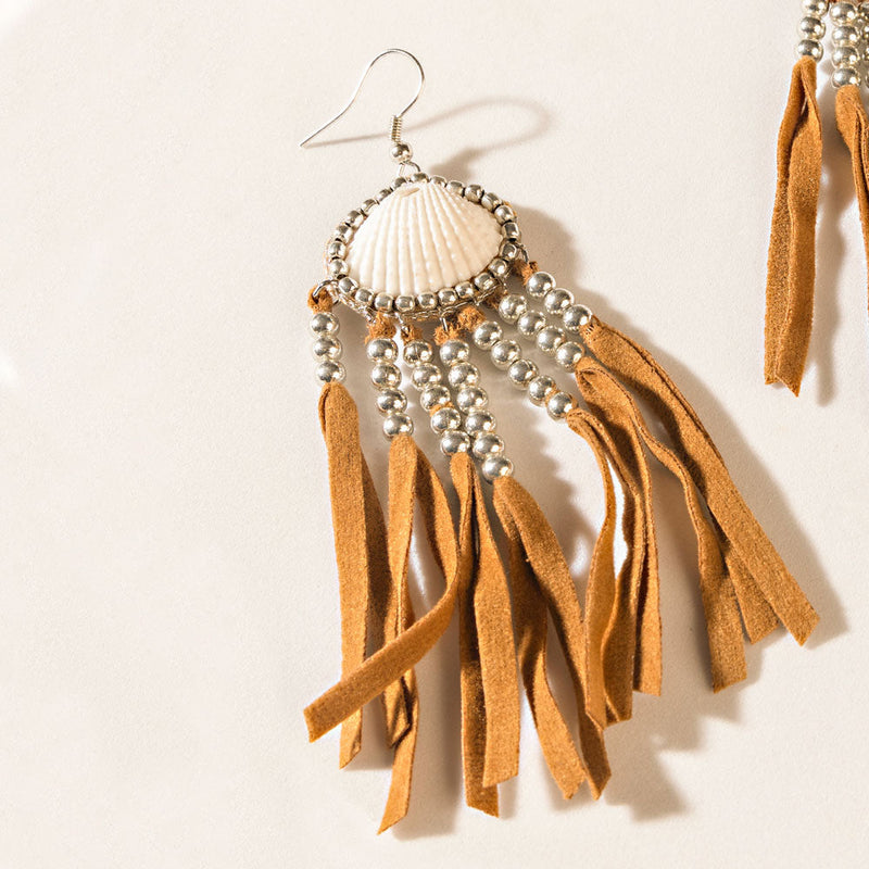 Image of Shell & Saddle Earrings