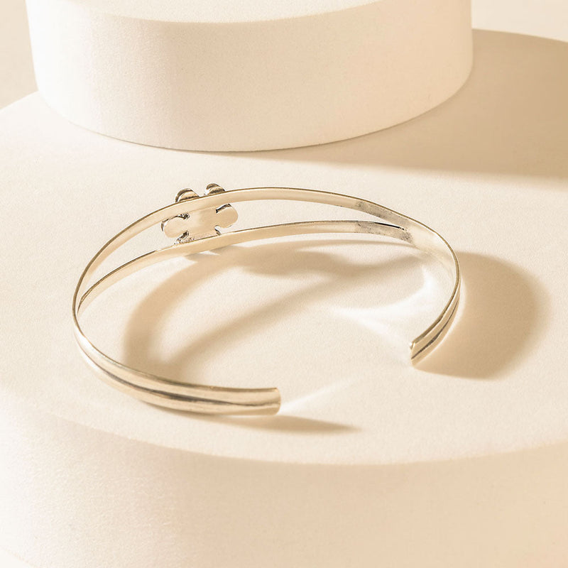 Image of Bloomtrail Cuff in Morning Silver