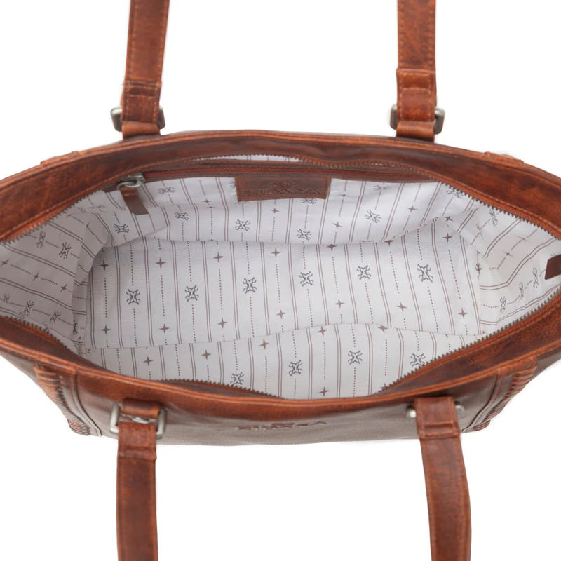 Zidana Arista Bloom Veg Tanned Leather Handbag