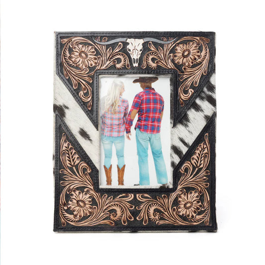 Saddlewood Handtooled Leather Photo Frame