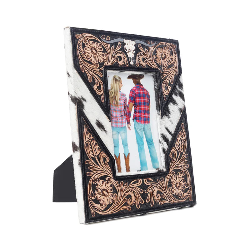 Saddlewood Handtooled Leather Photo Frame