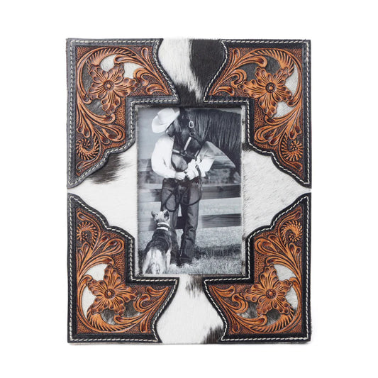 Cornerstone Handtooled Leather Photo Frame