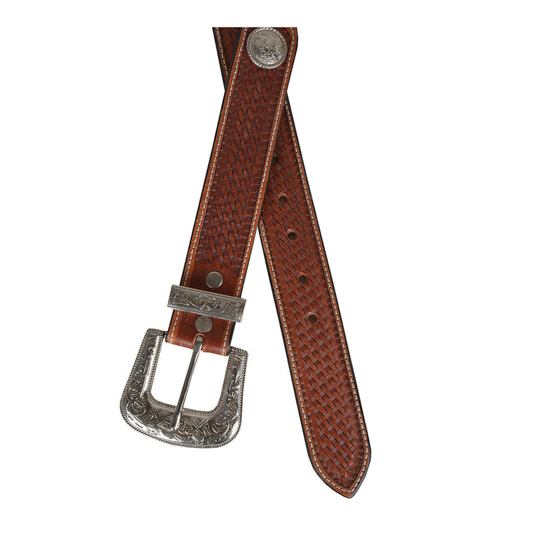 Image of Rustic Woods Hand-Tooled Leather Women's Belt