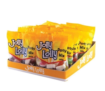 JOLLY LOLLY 100G PARTY MIX