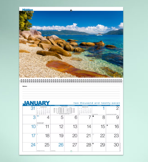 *PREORDER Hidden Places Calender