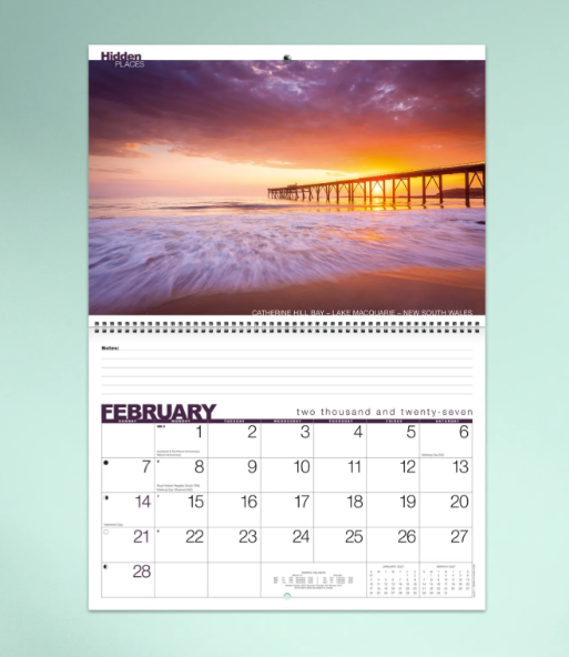 *PREORDER Hidden Places Calender
