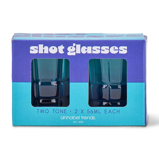 Shot Glasses - Blue 2pc