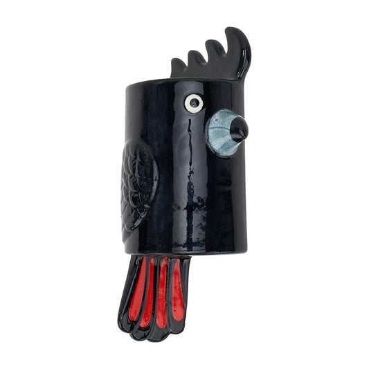 Wall Vase Black Cockatoo