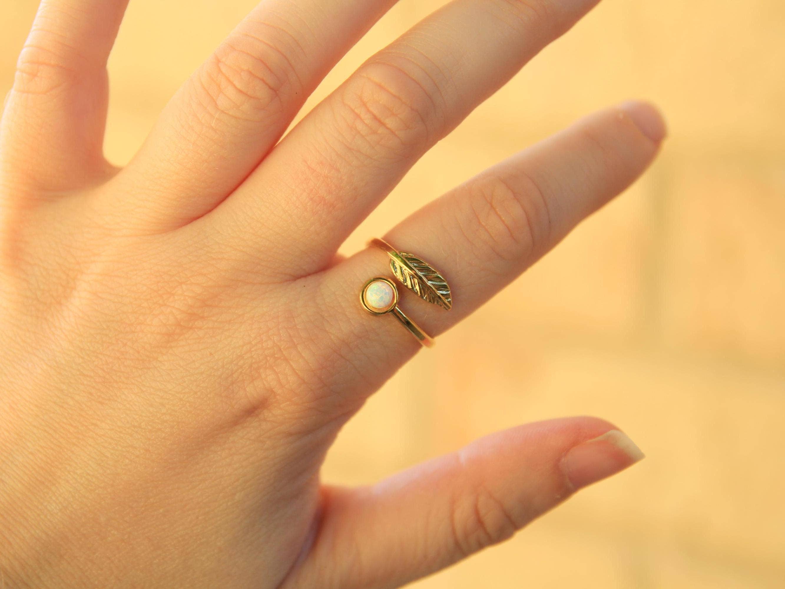 Image of Gold Leaf Opal Ring