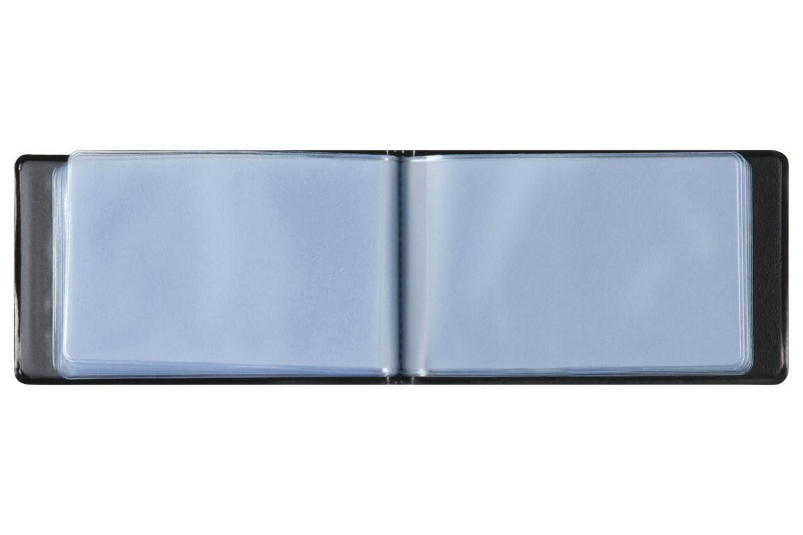 BUSINESS CARD FILE CUMBERLAND 70X110MM 24 CAP BLACK