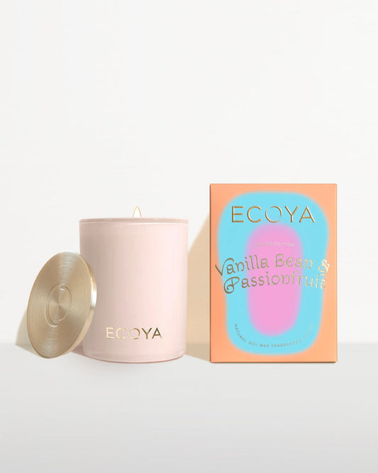 Ecoya | Sorbet Summer: Vanilla Bean & Passionfruit Madison Candle