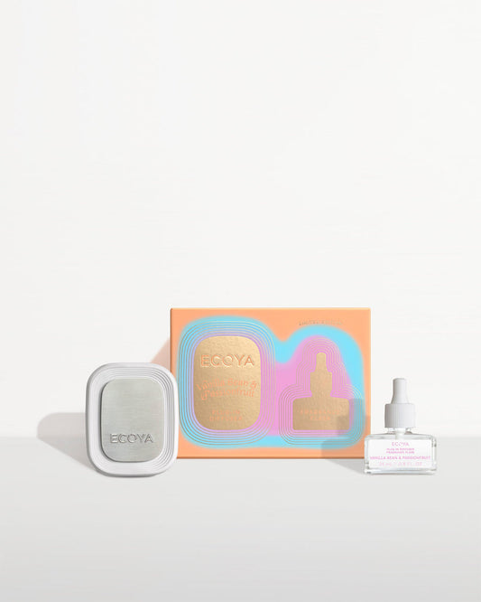 Ecoya | Sorbet Summer: Vanilla Bean & Passionfruit Plug-in Diffuser Set